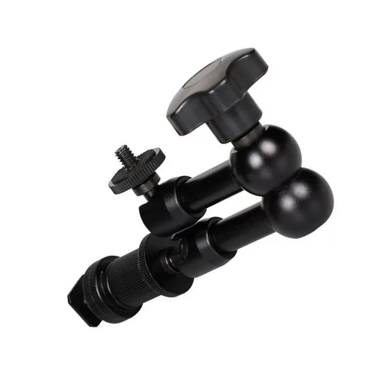 手机补光灯延长7寸手臂相机连接魔术蟹摄影灯钳固定支架