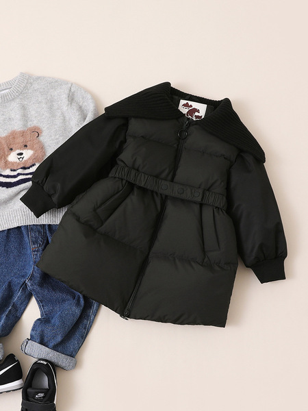 Winter velvet children's down jacket