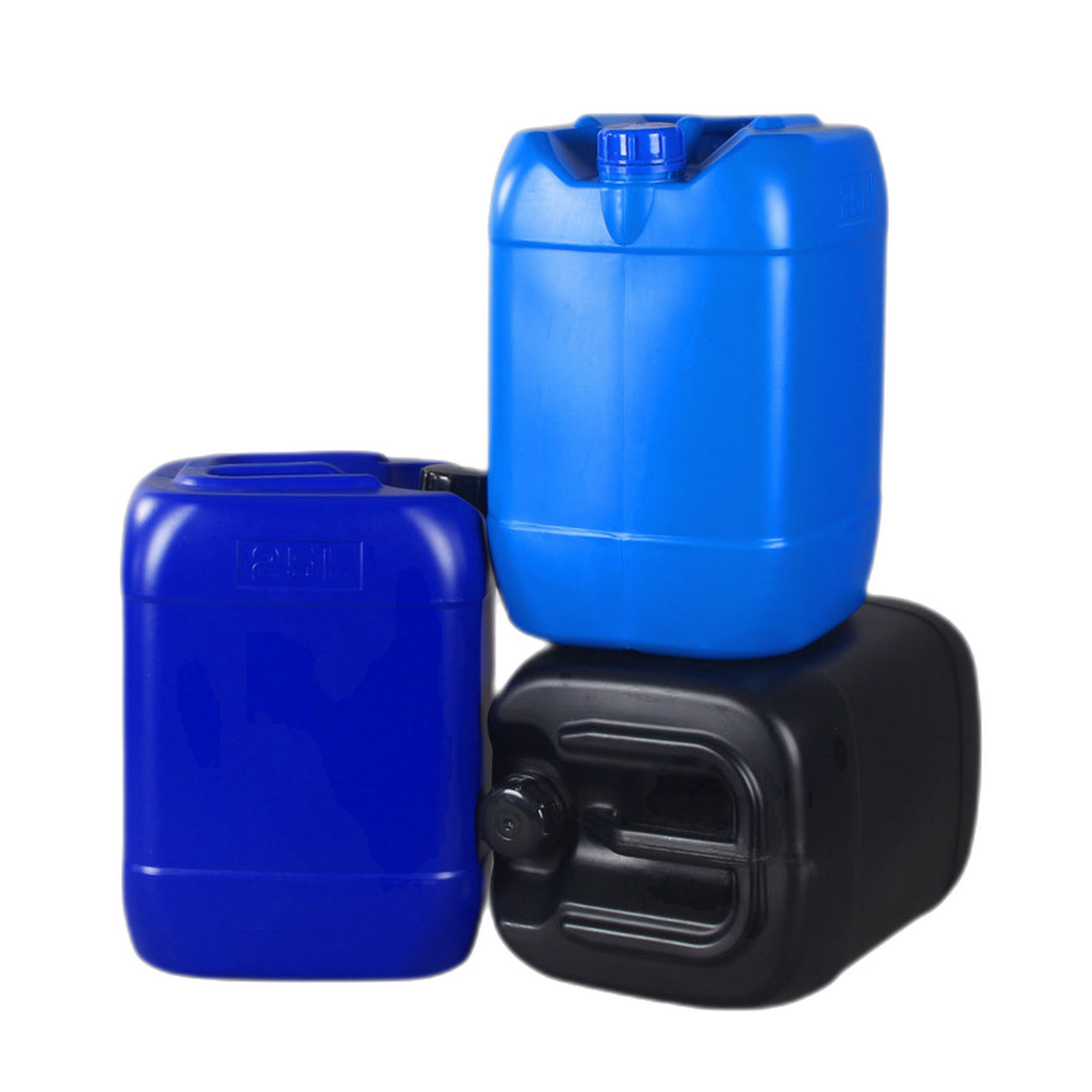 25L中间小口方形塑料罐25升扁形防腐蚀化工罐25KG方形耐酸碱胶桶