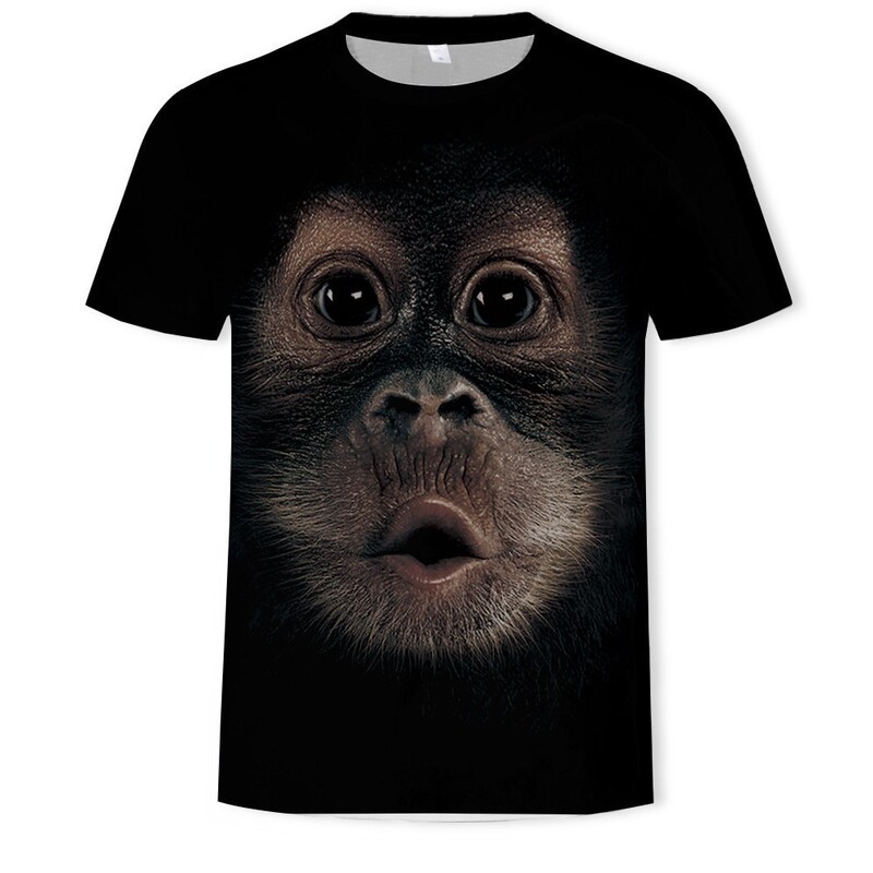 新しい夏の 3D プリント Tシャツ半袖 Amazon eBay カジュアルスポーツメンズプリント服面白い|undefined