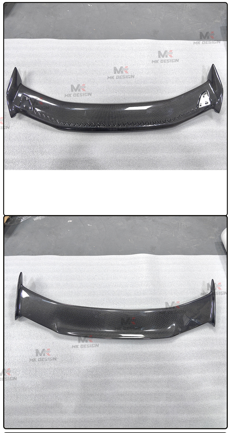 Suitable for Honda Civic Fl5 Modified Carbon Fiber Md Model Large Rear Wing Spoiler Fixed Wing