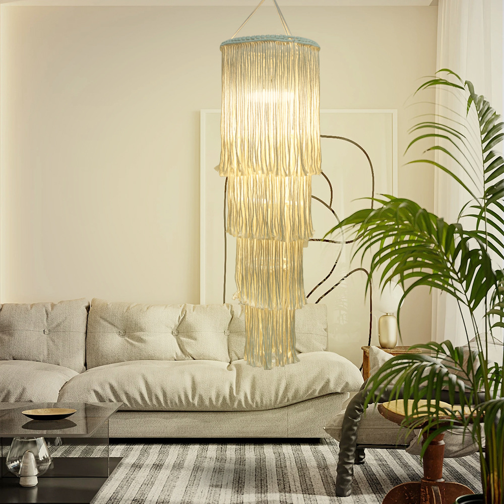 Macrame Hanging Lamp Image 9