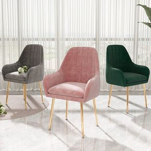Nordic Ins Internet Celebrity Makeup Vanity Stool for Girls, Cute Home Bedroom Simple Modern Light Luxury Manicure Chair