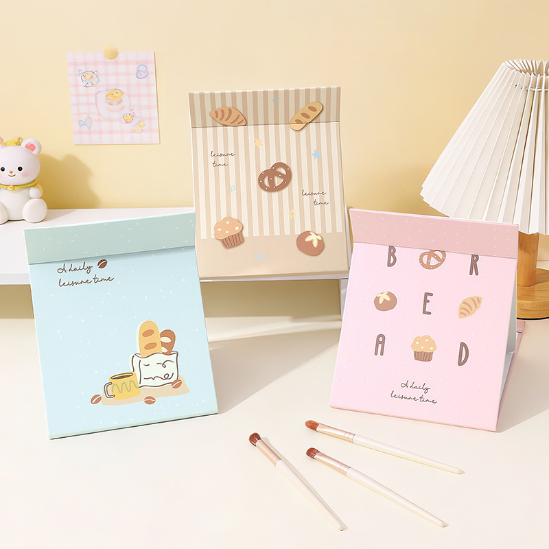 Bao Bao Bao Full Screen Folding Paper Mirror Makeup Mirror Desktop Portable Portable Mirror HD Student Dormitory Desktop Dressing Mirror