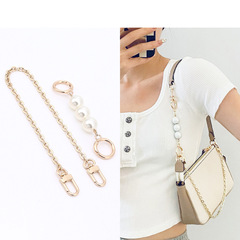 Coac Kuachi Mahjong Bag Chain Accessory – Shoulder Strap Extension with Pearl-Style Decorative Strap for Bags