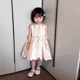 宝宝周岁绝美公主裙小女孩生日宴轻奢小众女童礼服日常可穿礼服裙