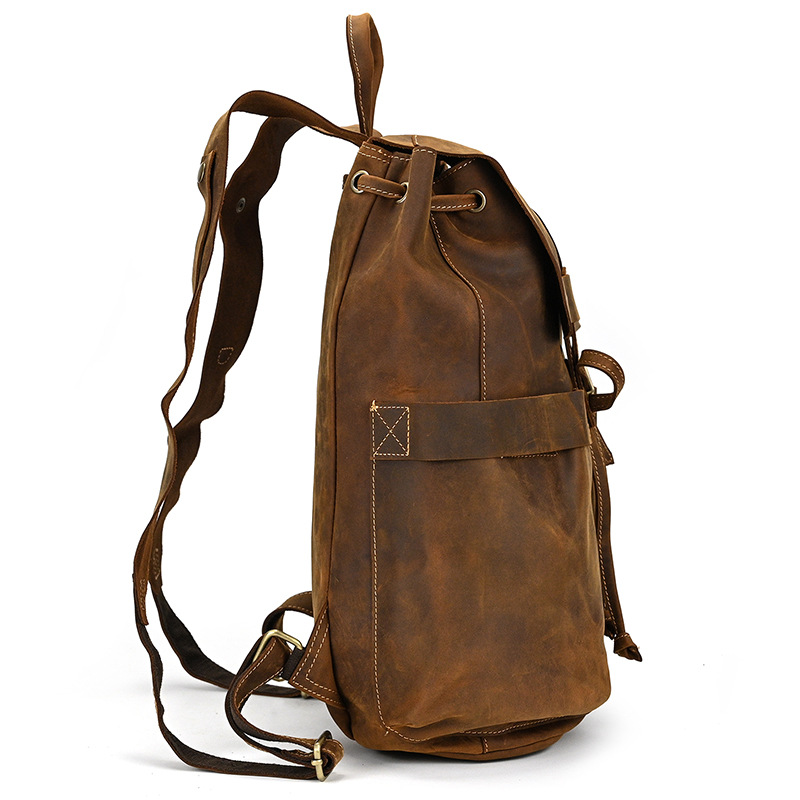 Crazy Horse Leather Travel Bag - Image 2