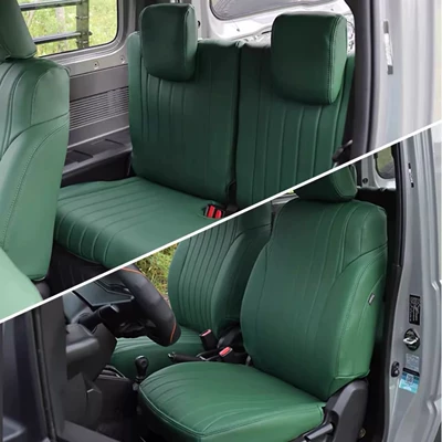 Leather Seat Cover, Modelə uyğun (Original) oturacaq örtükləri - jimny-grass-green-full-vehicle-4-seater