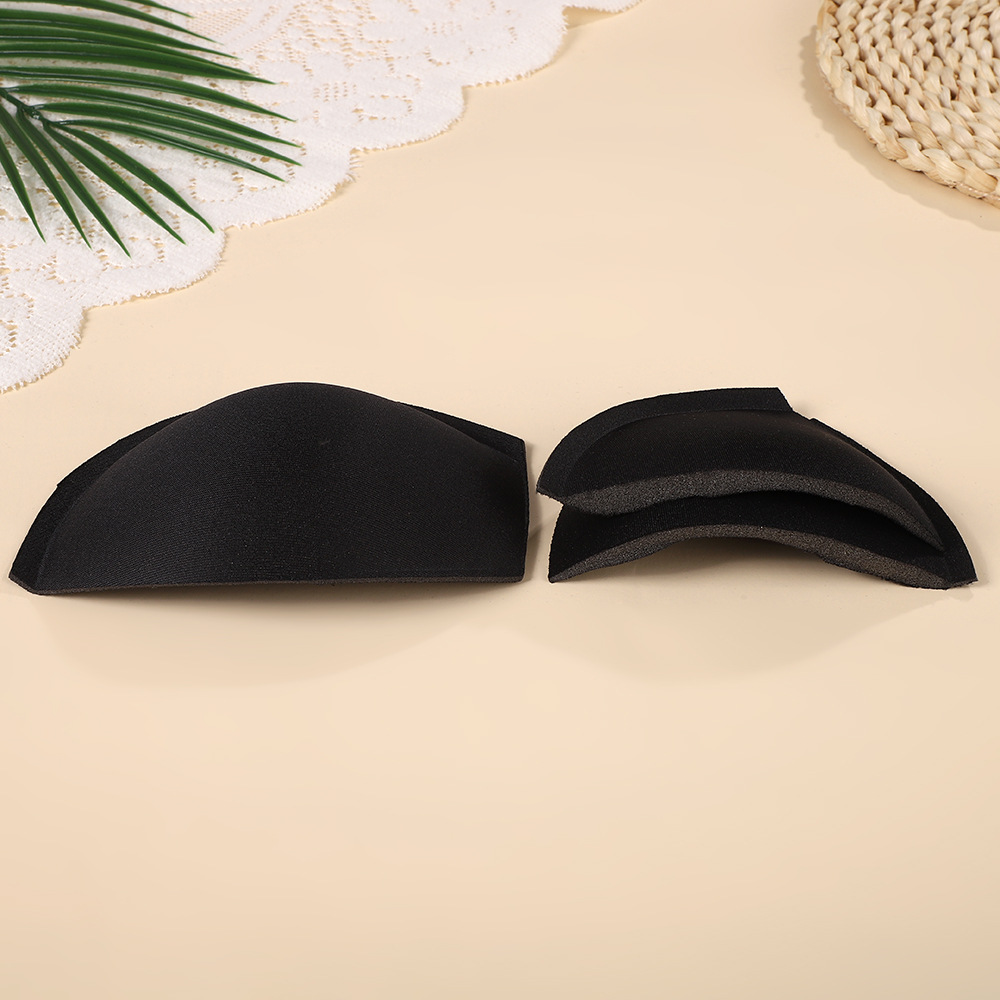 ropa interior transpirable cojín de pecho inserción de cinturón traje de baño cojín de pecho redondo delgado semi-circular triángulo bra taza cojín de pecho esponja