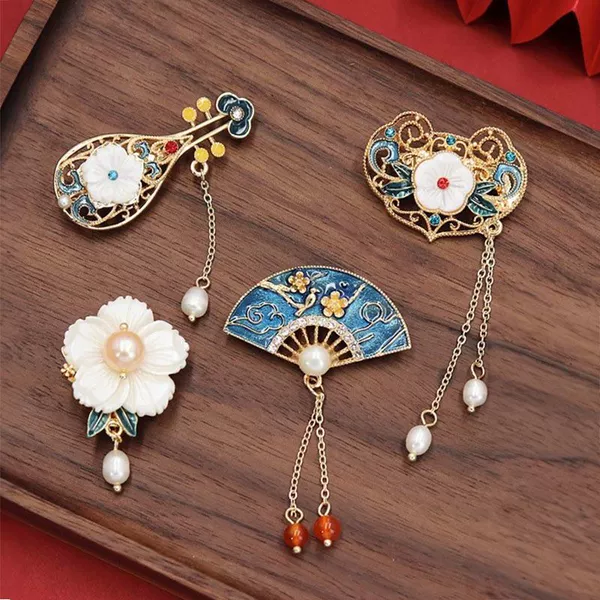 Retro pin, set, 4 piece set, simple and elegant design