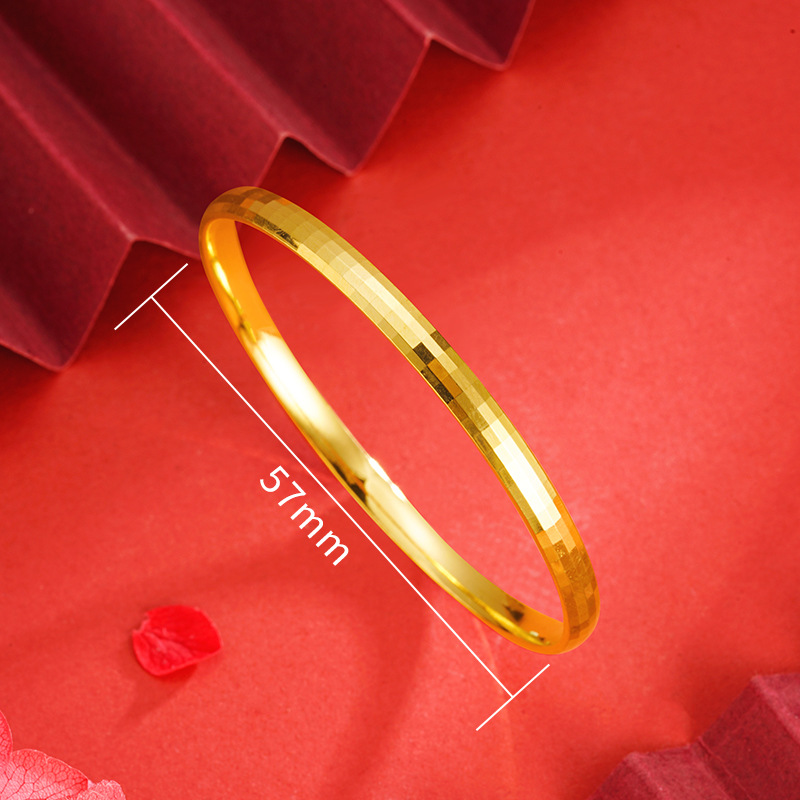 Internet celebridad mosaico pulsera anillo interior curvado mujer imitación oro moda geométrica collage joyería a juego no se desvanece