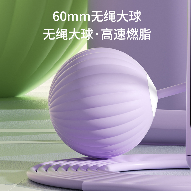 計数知能縄跳び五ボタン両用成人運動フィットネス減脂LED大画面充電鋼線コードレス縄跳び|undefined