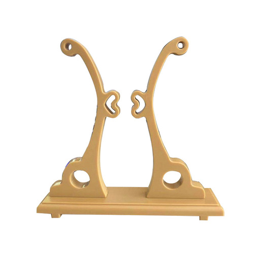 Large Plastic Resin Fan Stand Bracket Fan Handle Ancient Style Brides Wedding Round Fan Base Fan Display Stand Ornament