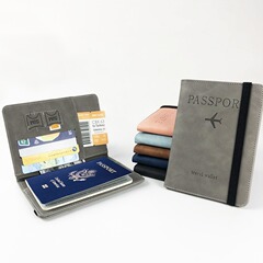 工場在庫レザーパスポートバッグ多機能銀行カードIDバッグレザーケースレザーパスポートホルダースモールバッグ