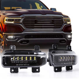 适用于道奇公羊LED前雾灯 道奇改装前杠灯2019年-2022年 Ram3500