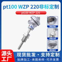 WZP220PT100温度传感器螺纹连接装配式固定高温测温热电偶热电阻