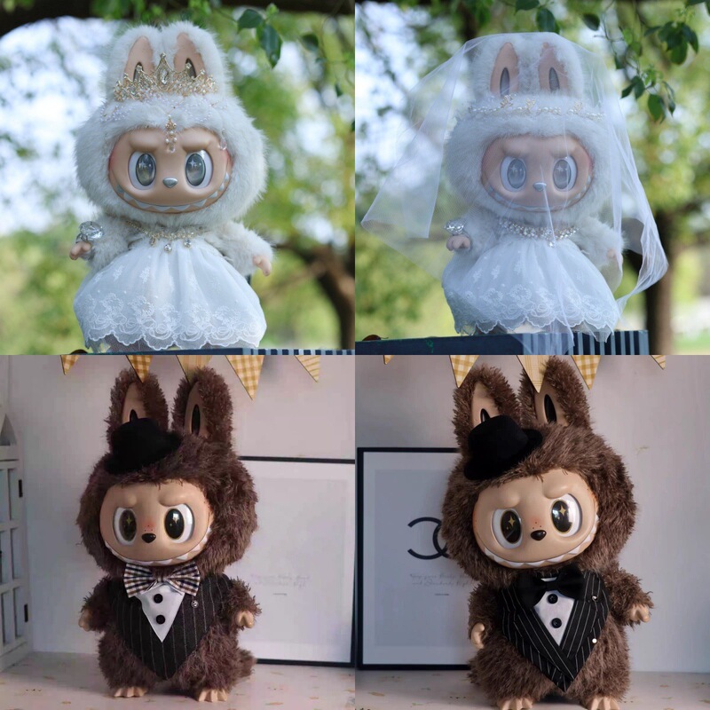 (Clothing Only) 58cm Archangel Bed Doll Wedding Clothes Wedding Dress Vinyl Doll Baby Clothes