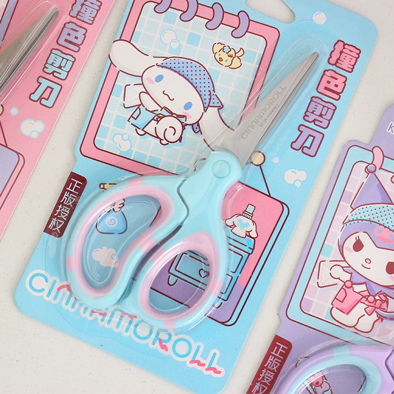 Ножницы Sanrio для школьников, нержавеющая сталь, канцелярия, ручное оригами