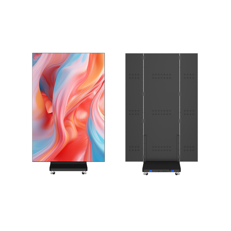 Pantalla LED tríptica para pósteres, resistente a la lluvia, vertical, máquina publicitaria LED, pantalla electrónica de pie, todo en uno, pantalla grande