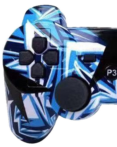 Mando de juego PS3 multicolor con botón universal de copo de nieve de doble vibración Bluetooth inalámbrico con mango P3 transfronterizo de fábrica