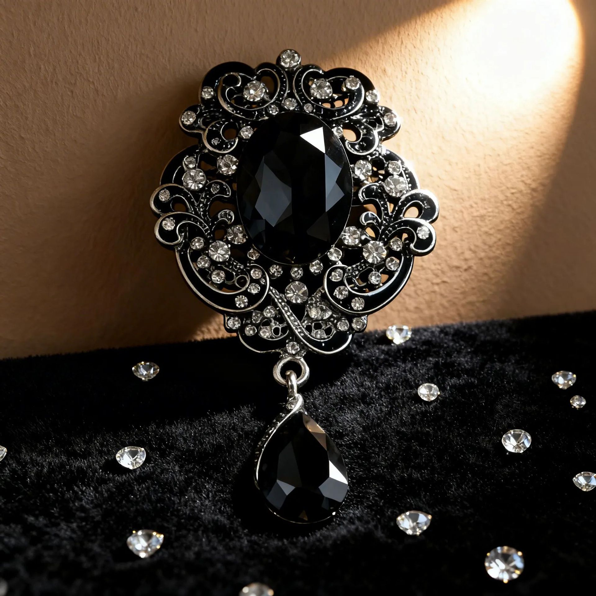Elegante kristallen broche voor dames sjaalspeld accessoire_voghion.com