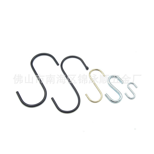 Factory s Hook hardware hook hook multifunctional metal hanging board tool hook electrophoresis S hook spot wholesale