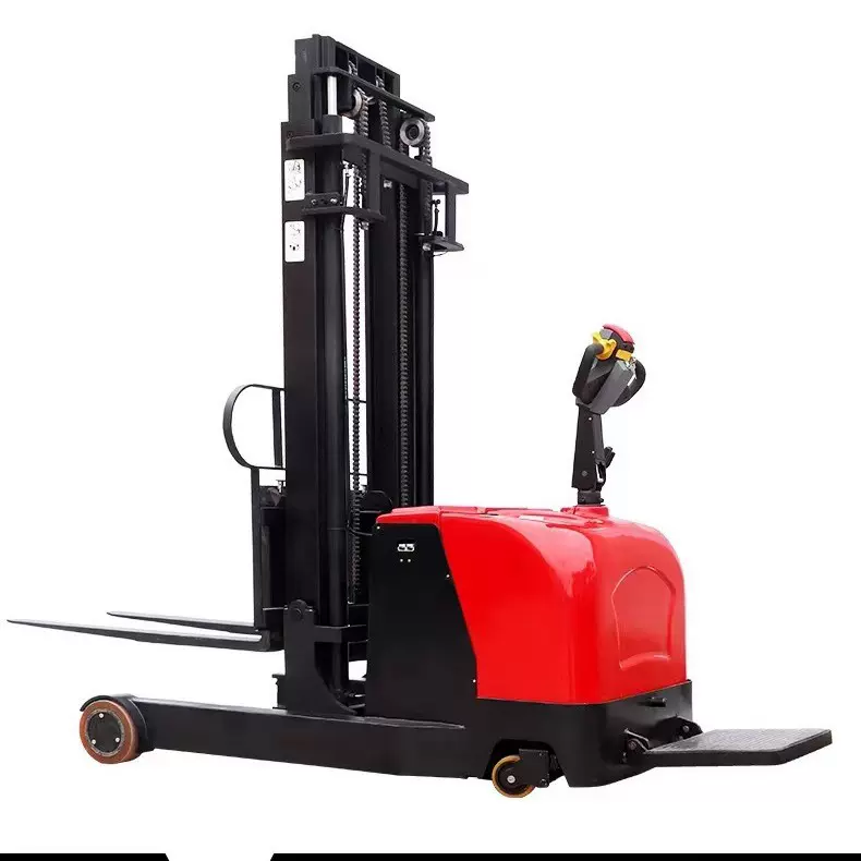 步行平衡重式叉车工厂货物搬运车堆垛搬运无腿配重电动升降堆高车