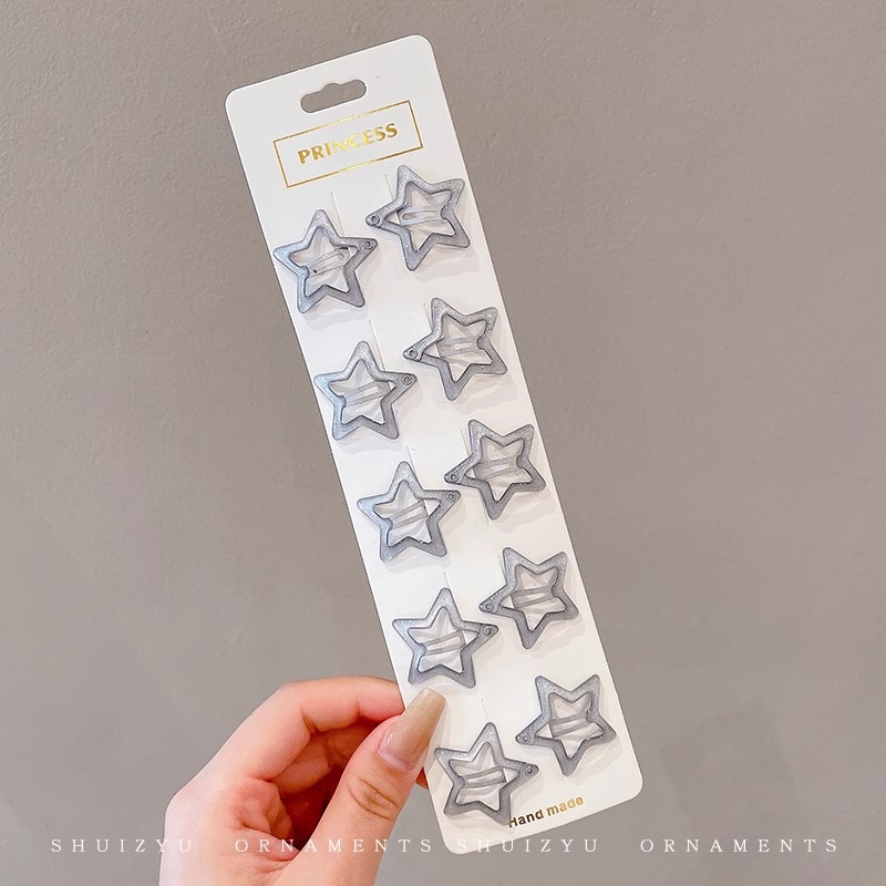 Linda estrella y2g horquilla hembra clip lateral flequillo BB clip horquilla para niños dopamina clip de color tocado