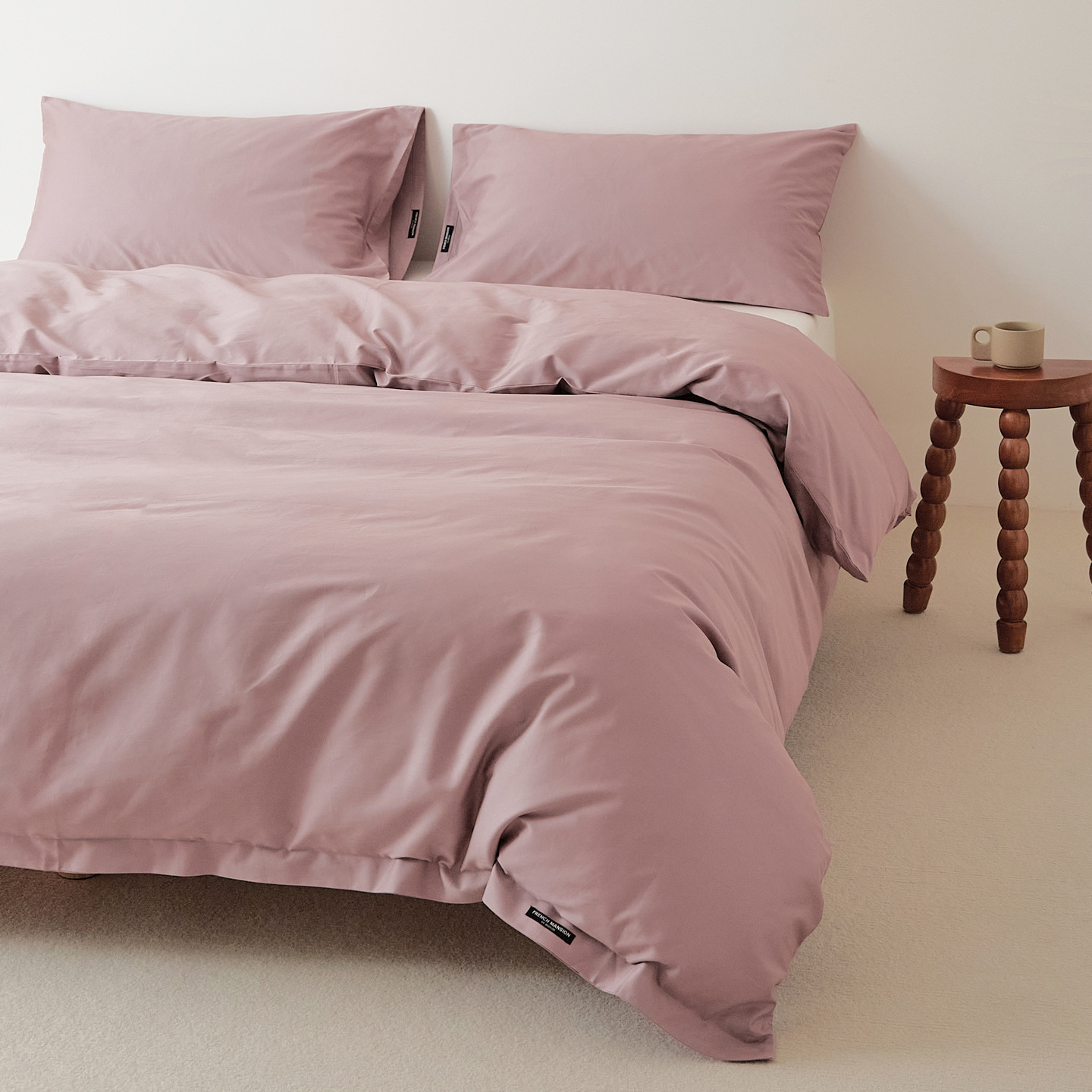 100s純綿の綿の長い綿の毛を磨いて布団カバーの単品の秋冬の厚いベッドカバーの綿の布団カバーの純色のシーツの枕カバー