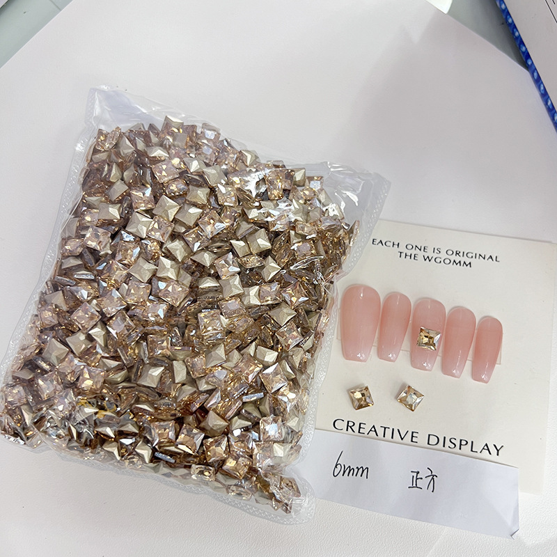 [KKK04-30] champagne square 6 * 6mm