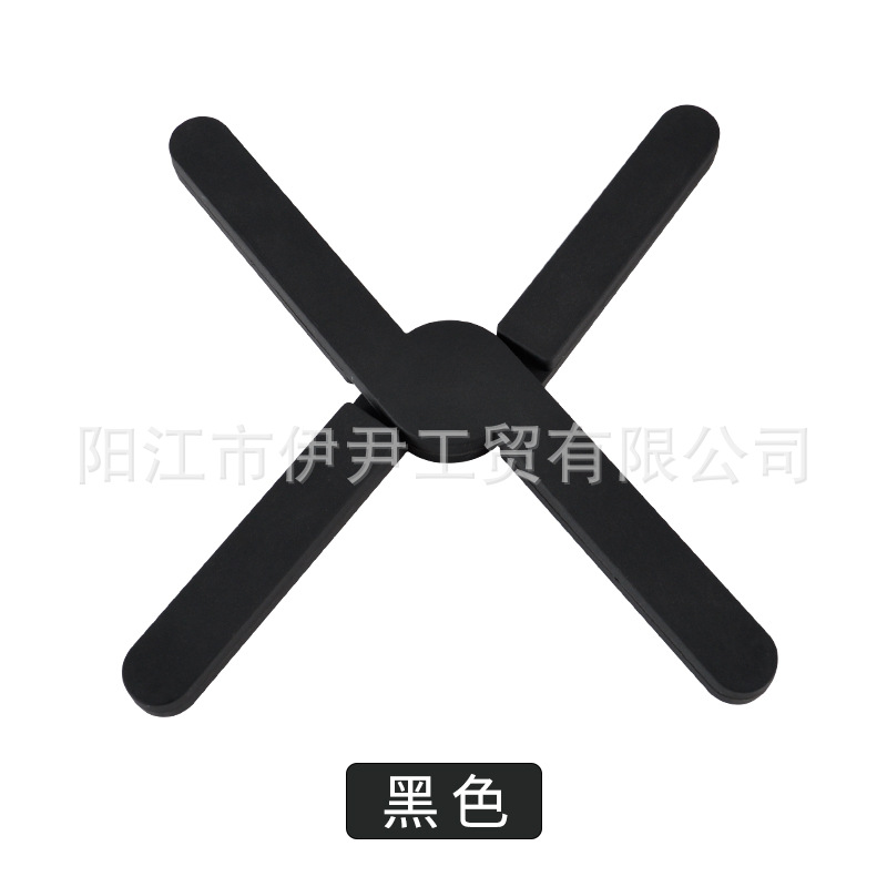 Utensilios de cocina de silicona engrosada Cruz plegable estera de aislamiento térmico estera de la olla estera platillo montaña estera de mesa estera vajilla