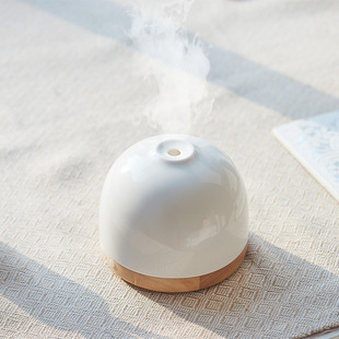 Ceramic Solid Wood Humidification Aromatherapy Machine Japanese Style Ultrasonic Automatic Timed Spray Essential Oil Household Fragrance Atmosphere Mute