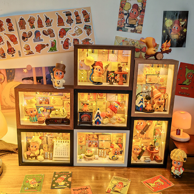 Bubble Mart We Are All Star People Series Blind Box Storage Display Frame Figurine Display Box Bubble Mart We Are All Star People Series Blind Box Storage Display Frame Figurine Display Box