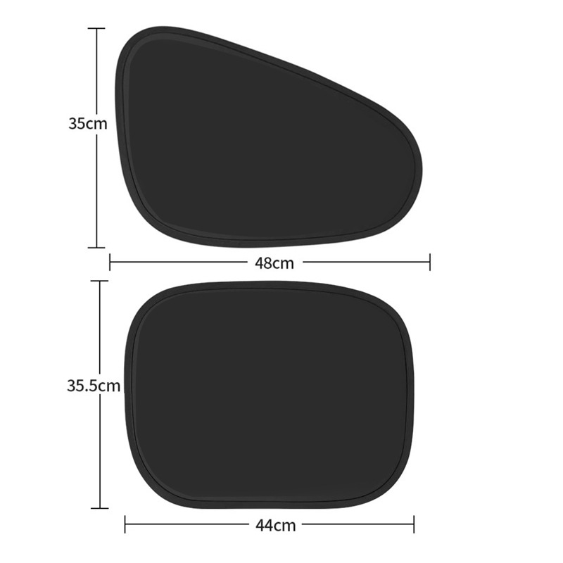 Vinyl electrostatic side guards [full car four-piece set]