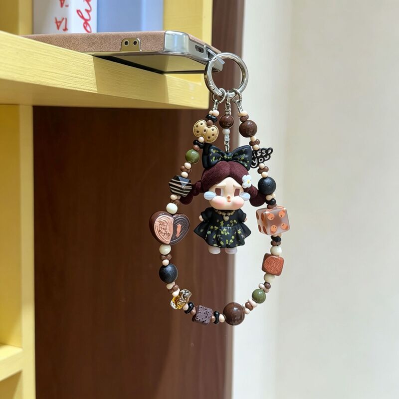 Manufacturer wholesale dopamine cute phone chains, forest and evening breeze phone lanyards, alloy wood beads, acrylic bag pendants Manufacturer wholesale dopamine cute phone chains, forest and evening breeze phone lanyards, alloy wood beads, acrylic bag pendants