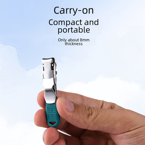 Logo customizable by the manufacturer, flip-over foldable nail clippers, portable, convenient, stylish nail scissors, single nail clipper, gift