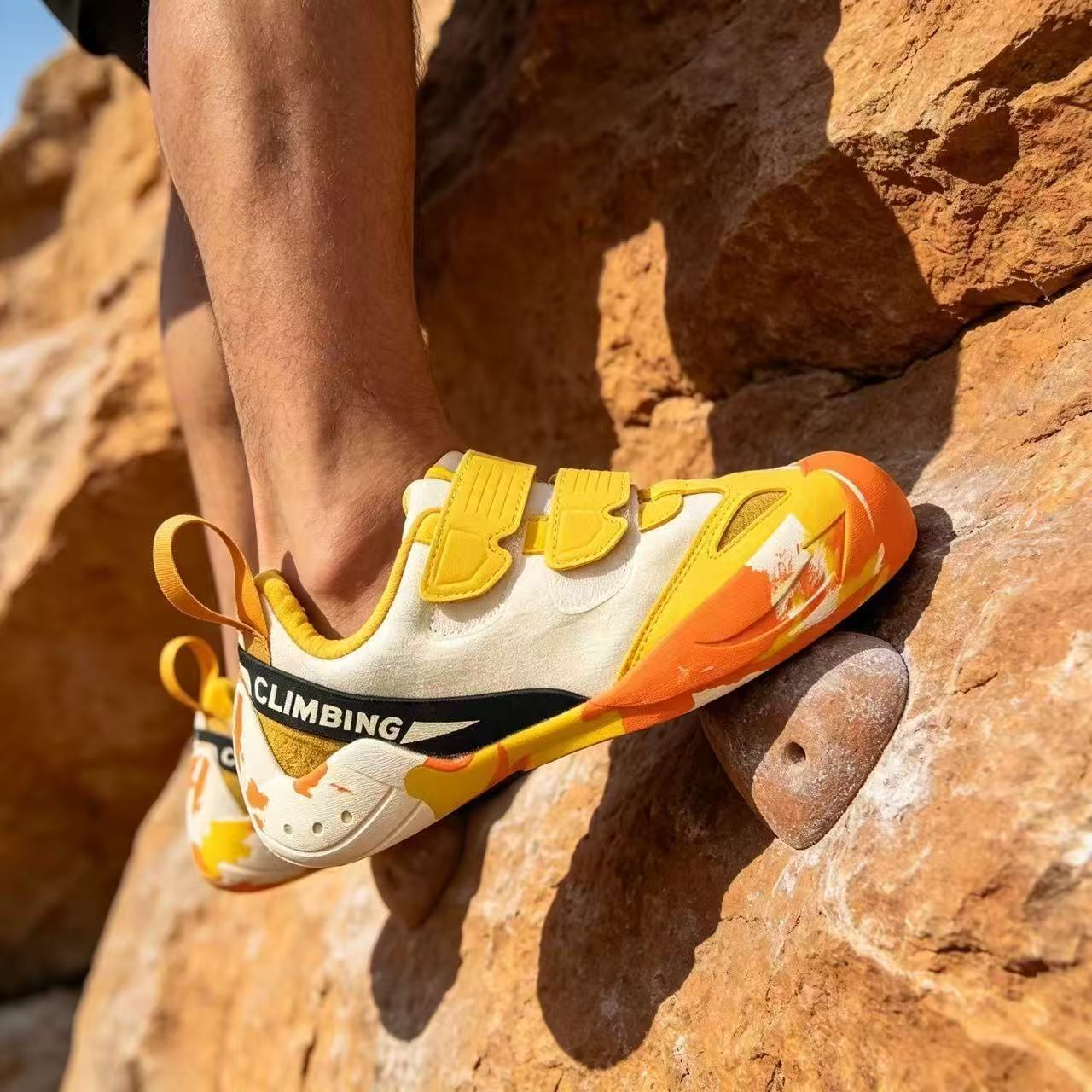 Dropshipping foreign trade 2026 new model rock climbing shoes for beginners, professional training, breathable, non-slip, wear-resistant bouldering shoes wholesale