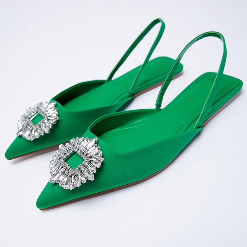 2022 summer new women's shoes green rhin...