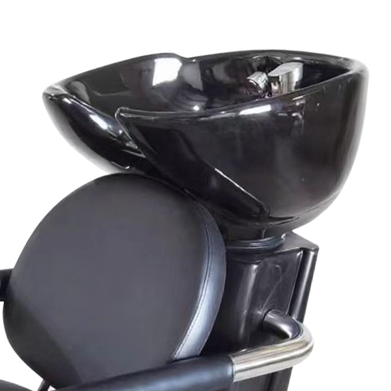 Sillón de barbero reclinable, moderno lavacabezas reclinable para salones de belleza, lavacabezas de lujo para salones de peluquería de alta gama.