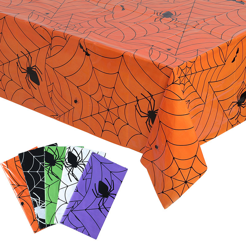 Cross-Border New Halloween Tablecloth Spider Web Theme Party Decoration Tablecloth Peva Halloween Disposable Tablecloth Cross-Border New Halloween Tablecloth Spider Web Theme Party Decoration Tablecloth Peva Halloween Disposable Tablecloth