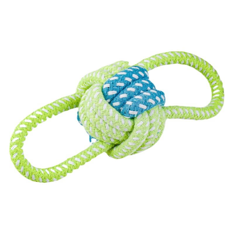 Fabricante de Amazon para perros, juguetes para perros, juego de bolas de cuerda de algodón resistente a las mordeduras, molares tejidos, suministros para perros y gatos para mascotas al por mayor