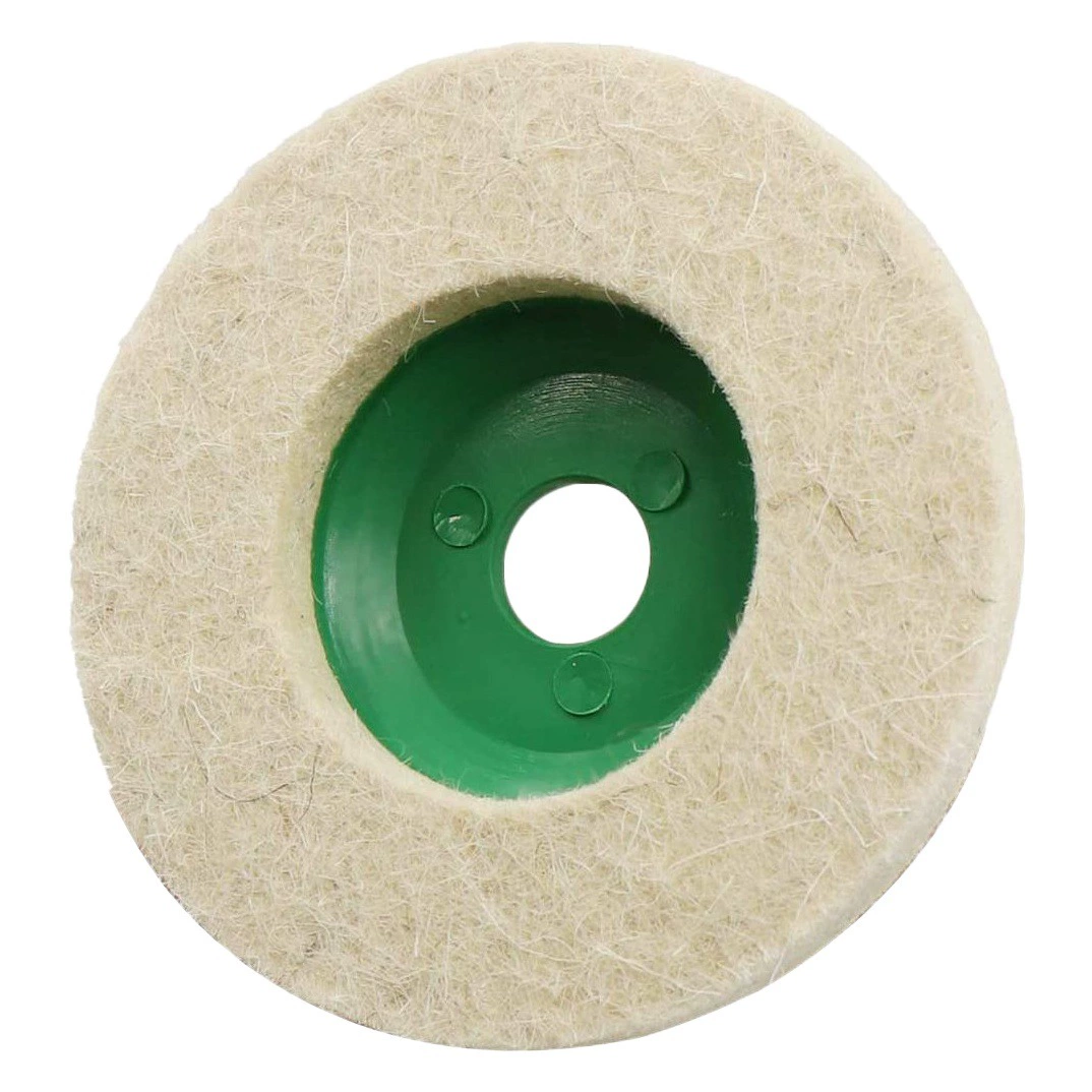 Фабрика оптовая угловая шлифовальная машина диаметром 100 тонких белых шерстяных шлифовальных колес Полировка войлочных колес Угловая шлифовальная машина
