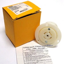HUBBELL HBL2516 TWIST-LOCK FLANGED RECEPTACLE 20A120/208V 4P