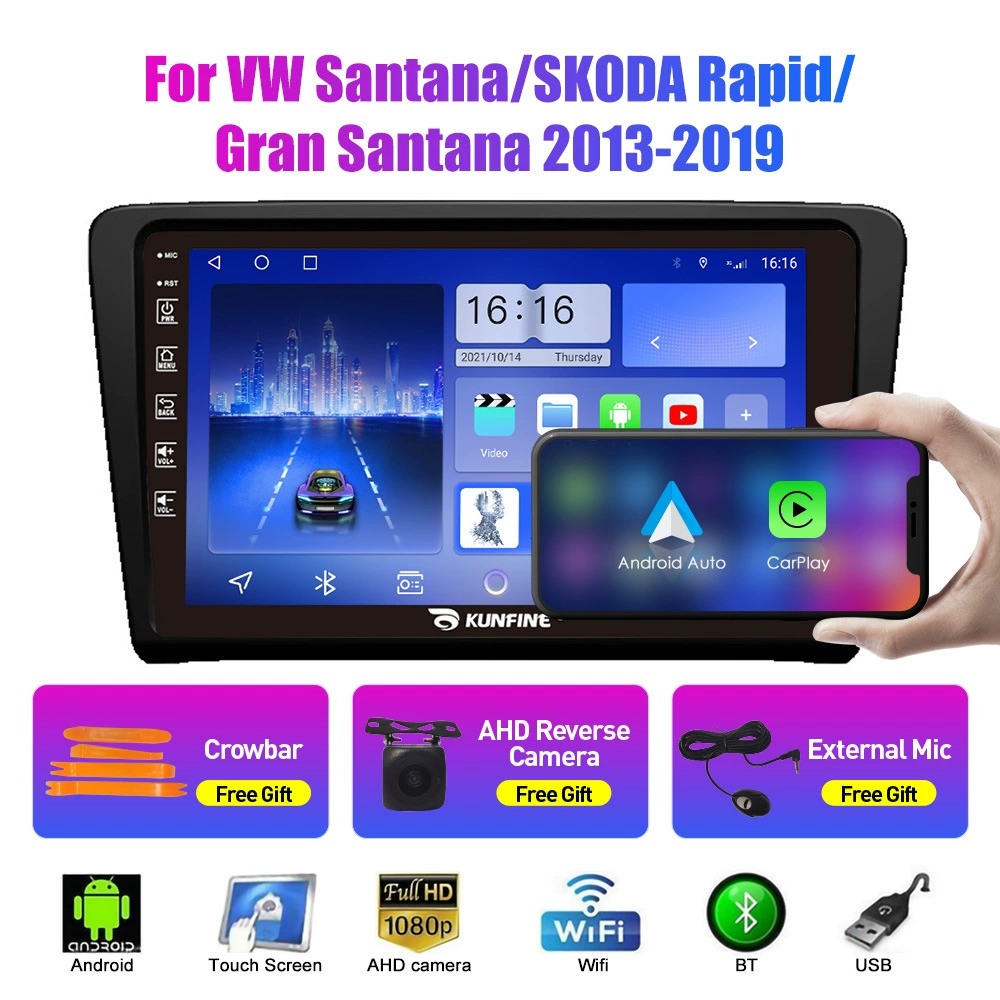 Подходит для Volkswagen VW New Santana 2013-2019 GPS с разворотом, изображение, автомобильный мотор