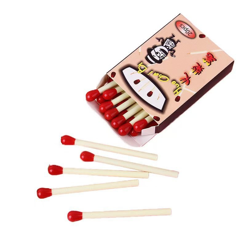 Creative and Cute Matchstick Ballpoint Pens Wholesale, Realistic Matchstick Mini Ballpoint Pens, School Supplies and Prizes for Primary School Students