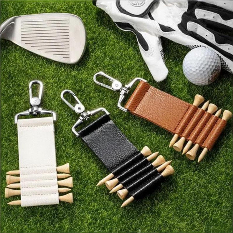 Golf club peg case, key hook, peg storage case, multi-pack, large capacity, golf leather peg case