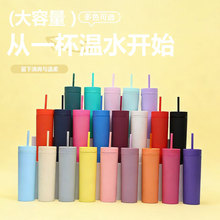 ����ѷ16oz˫�����ϱ� ��ԼֱͲ�������ܱ� ĥɰ��������ˮ��