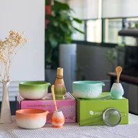 (Cross-border trading), matcha, tea cup, set, gradient