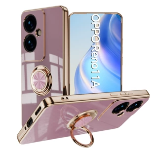 Чехол для OPPO Reno 11A с кольцом-держателем с покрытием магнитный для авто