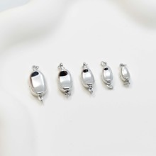 DIY饰品配件 多规格元宝扣 马鞍扣头 珍珠水晶通用插扣 铜镀18k